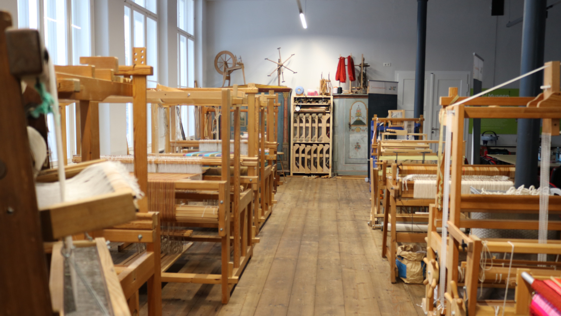 Volles Haus in der alten Webschule